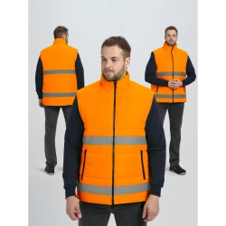 Костюм ИТР СОП IMP (тк.Саржа,250) п/к, т.зеленый/оранжевый