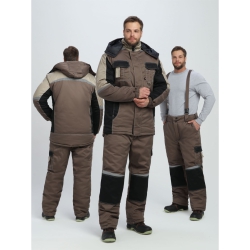 Костюм женский Формула-1 IMP (тк.Смесовая,240) брюки, т.серый/св.серый/черный